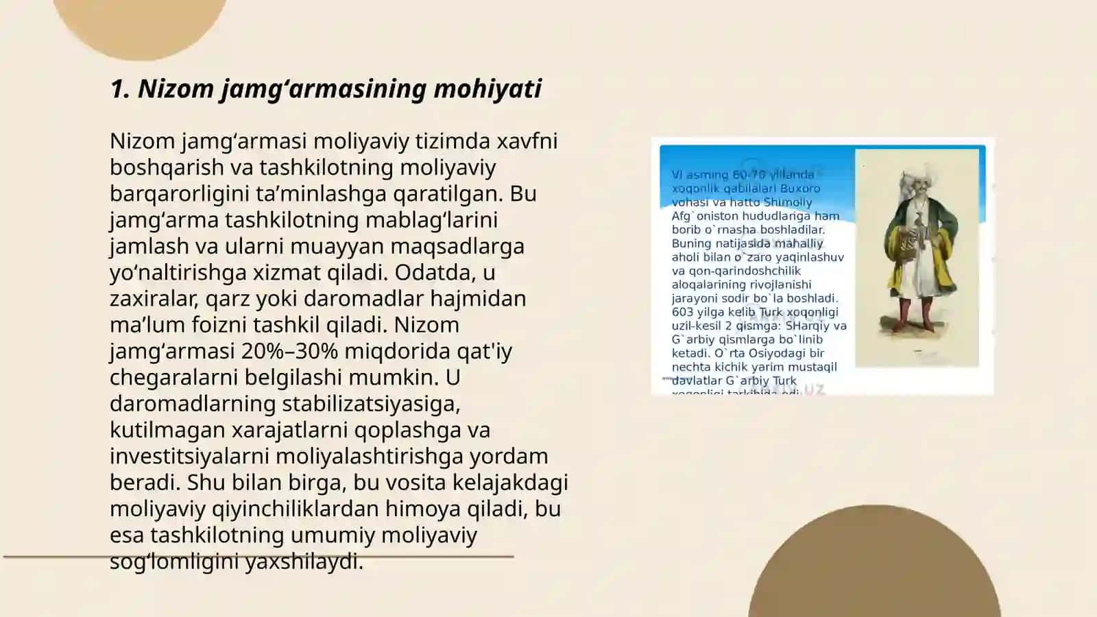 Nizom jamgʻarmasining shakllanishi 3