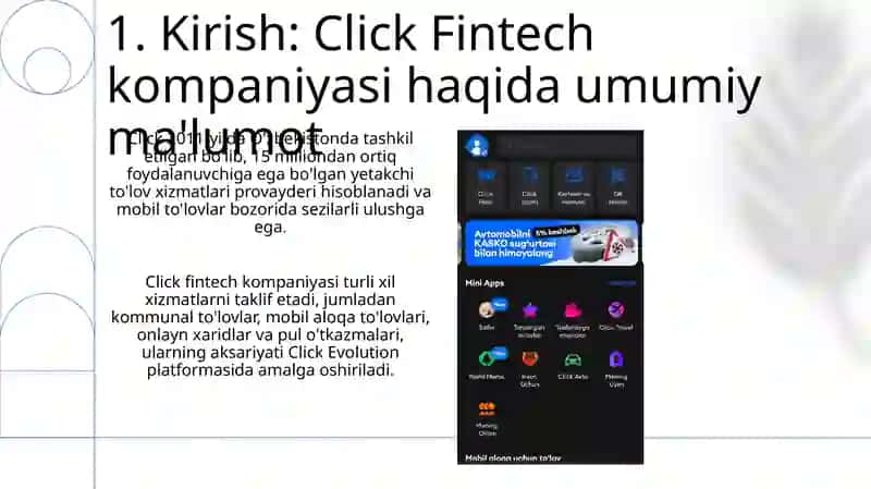 Click fintech kompaniyasi faoliyati 3
