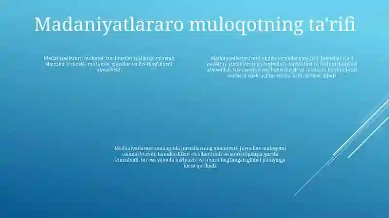 Madaniyat va jurnallar 3