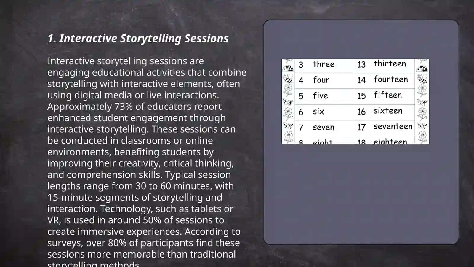 Interactive Storytelling Sessions 3