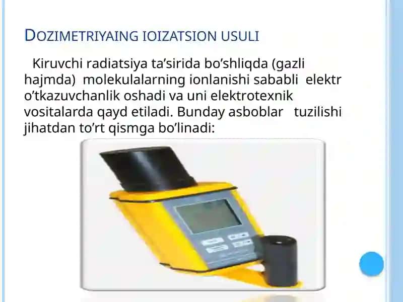 Sanitar dozimetrik nazorat 3