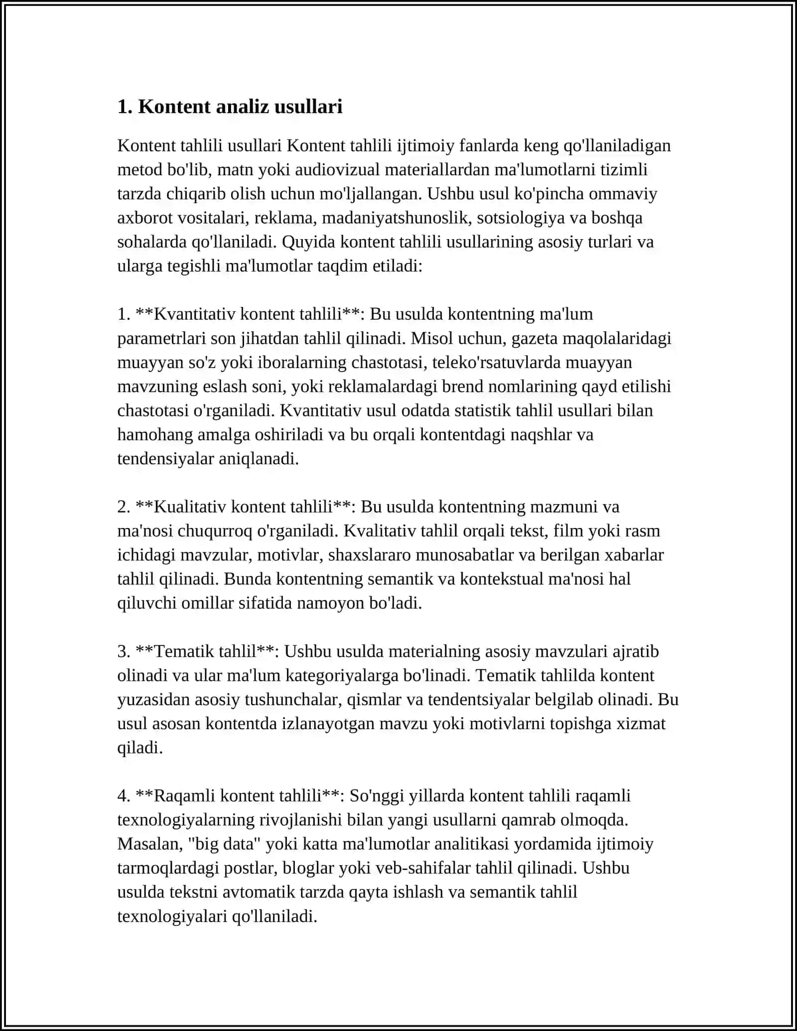 PSIXOLOGIK HODISALARNI KONTENT ANALIZ USULI ORQALI TEKSHIRISH 3