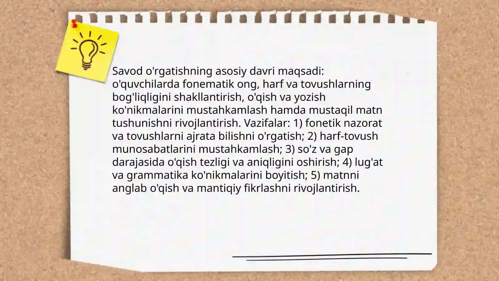 Savod o'rgatishning asosiy davri 3
