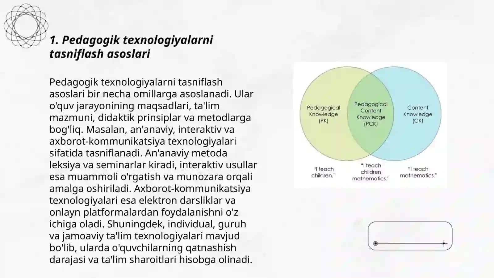 Pedagogik texnologiyalar tasnifi 3