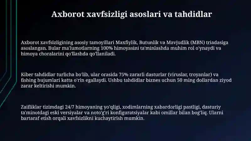 Axborot xafsizligi 3