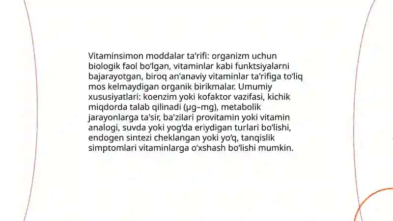Vitaminsimon moddalar 3
