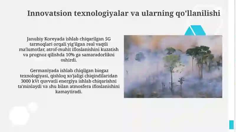 Antropogen omillarning biosferaga ta'sirini kamaytirish 3
