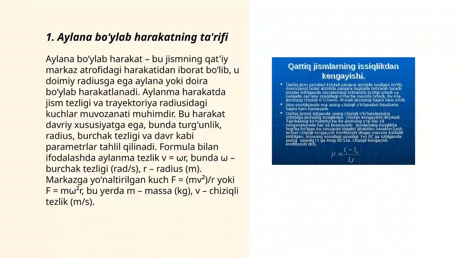 Aylana boʻylab harakati 3