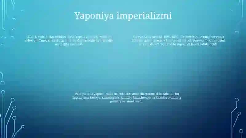 Koreya Yaponiya Mustamlakasiga Aylanishi 3