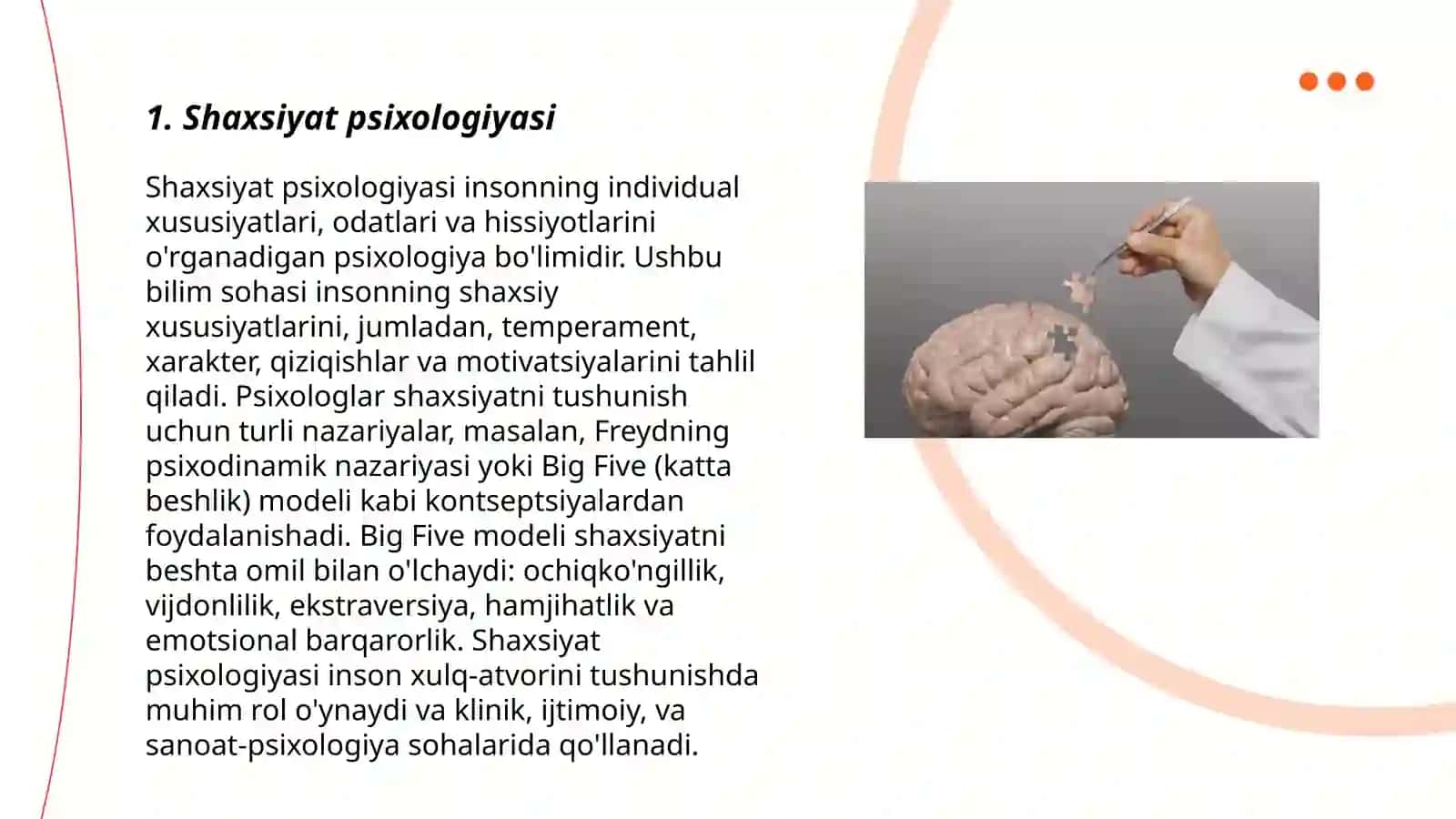 Shaxsiyat psixologiyasi 3