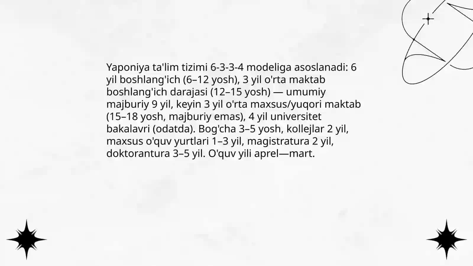 Yaponiya ta'lim tizimi 3