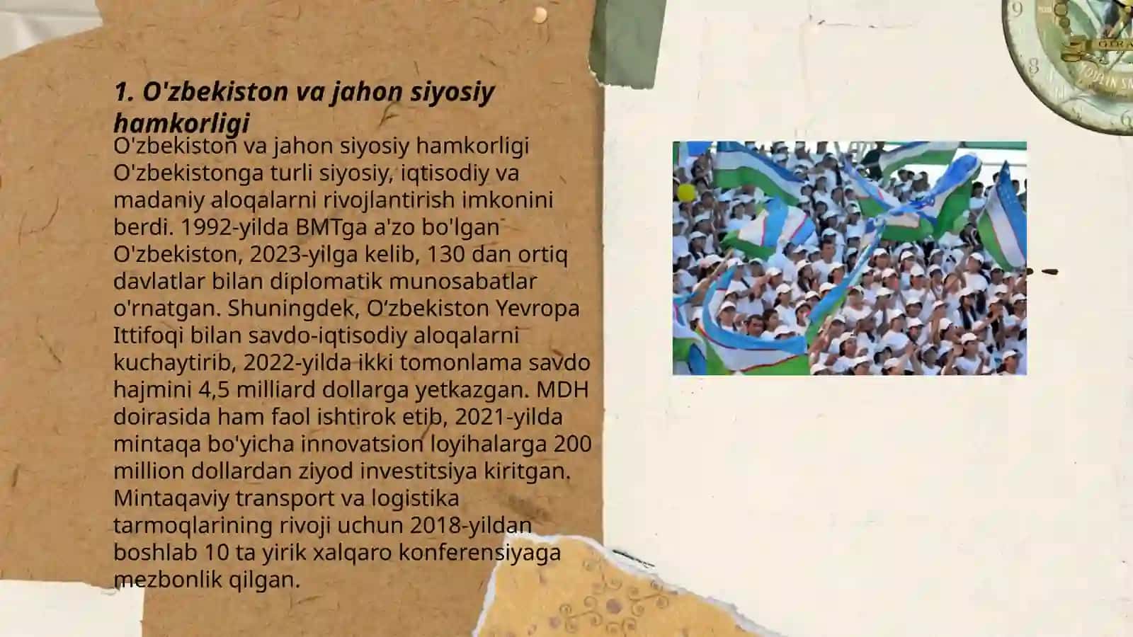O'zbekiston va jahon siyosiy hamkorligi 3