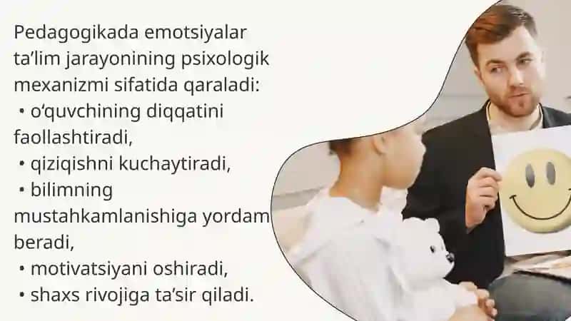 Emotsiyaning pedagogik o'rni 3