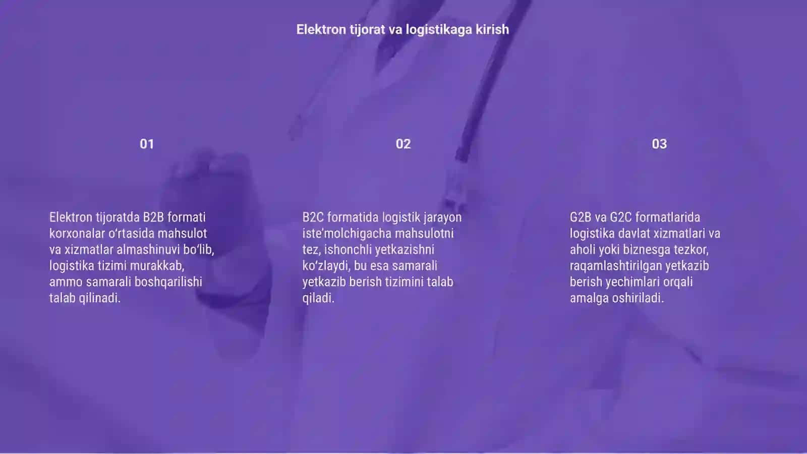 Elektron tijorat va logistika 3