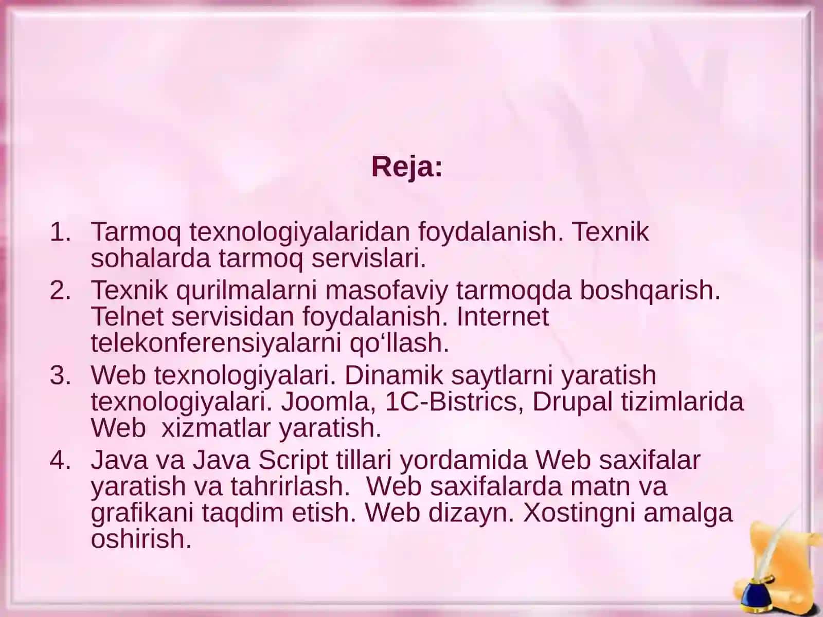 Tarmoq texnologiyalari 3