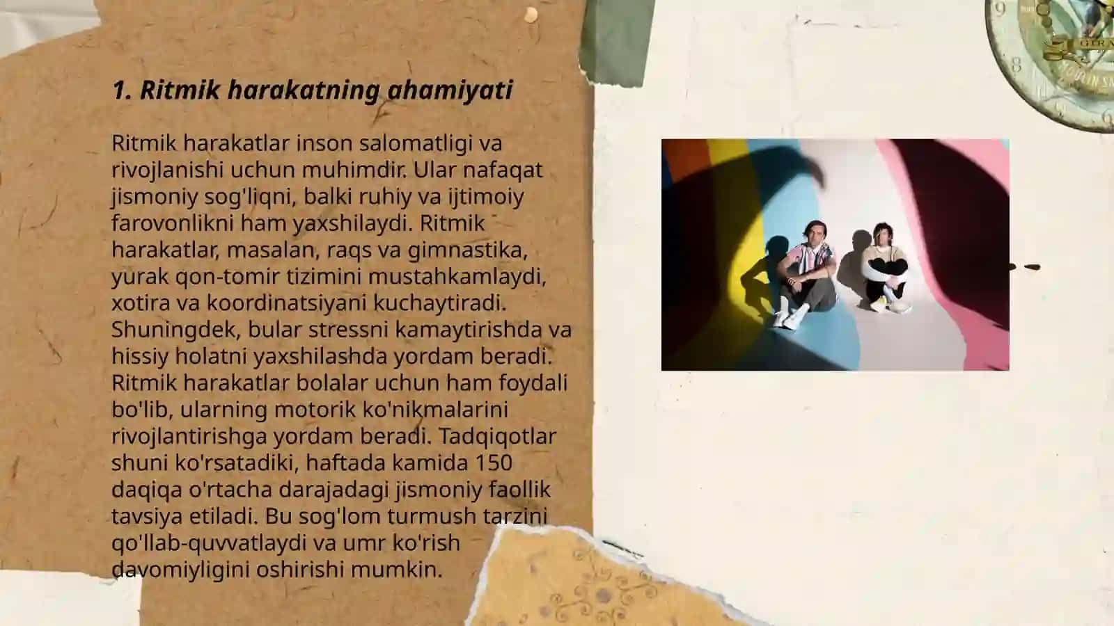Bolalarni ritmik harakatga o'rgatish 3