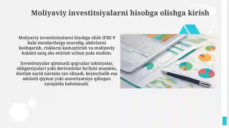 Moliyaviy investitsiyalarning hisobi 3