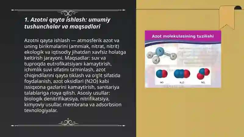 Azotni qayta ishlash 3
