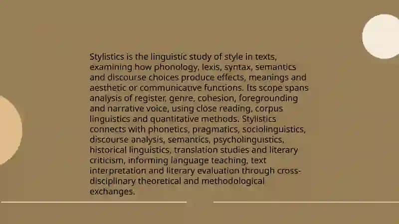 Stylistic as a branch of linguastic science. Its definition, its connectioj with other branches of linguastics 3