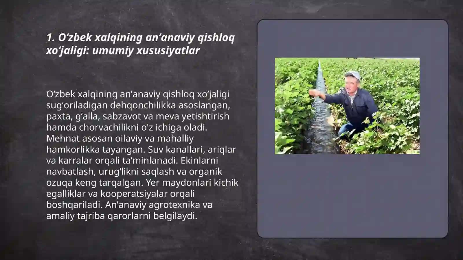 Oʻzbek xalqining anʼanaviy xoʻjaligi 3