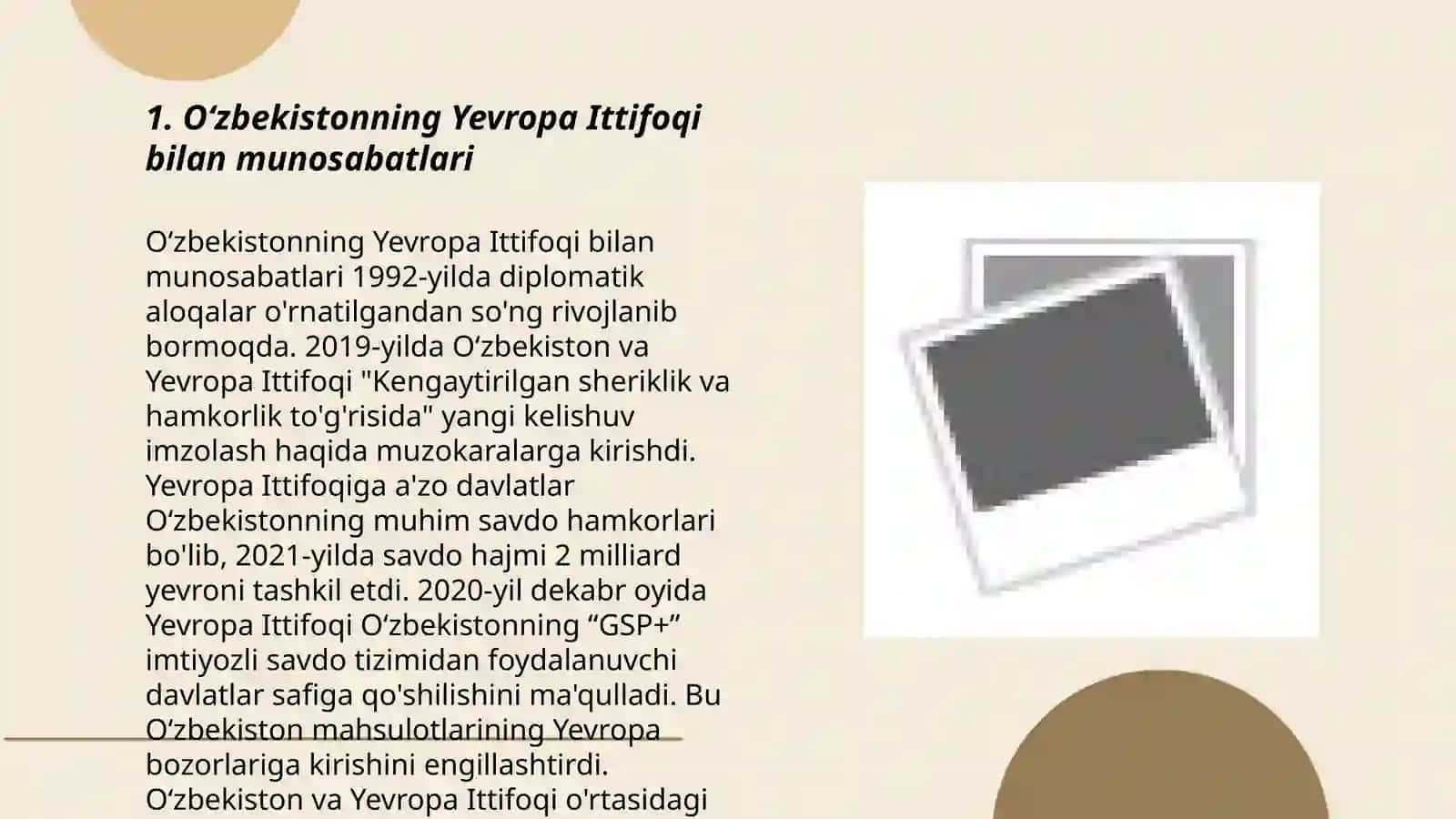 Oʻzbekistonning Yevropa Ittifoqi bilan munosabatlari 3
