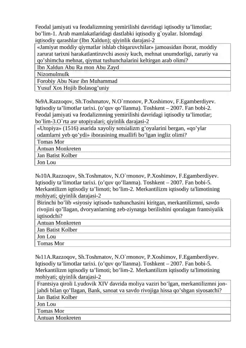 Iqtisodiy ta’limotlar tarixi 3
