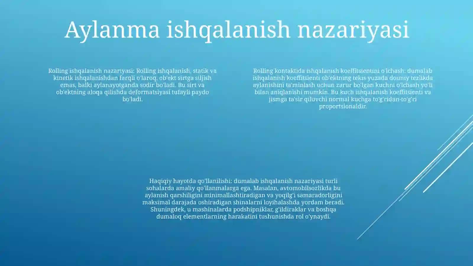 Dumalab Ishqalanishdagi Ishqalanish Kafisentini Aniqlash 3