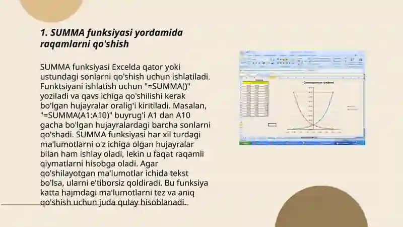 Excelda matnli funksiyalar bilan ishlash 3