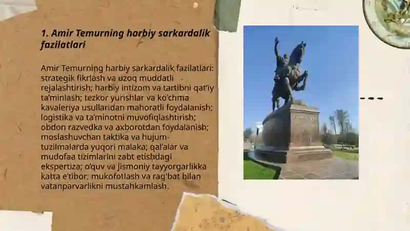 Amir Temurning harbiy sarkardalik fazilatlari 3