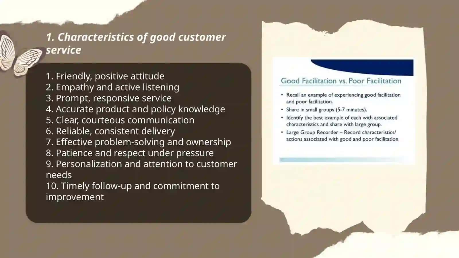 Good and Poor Service 3
