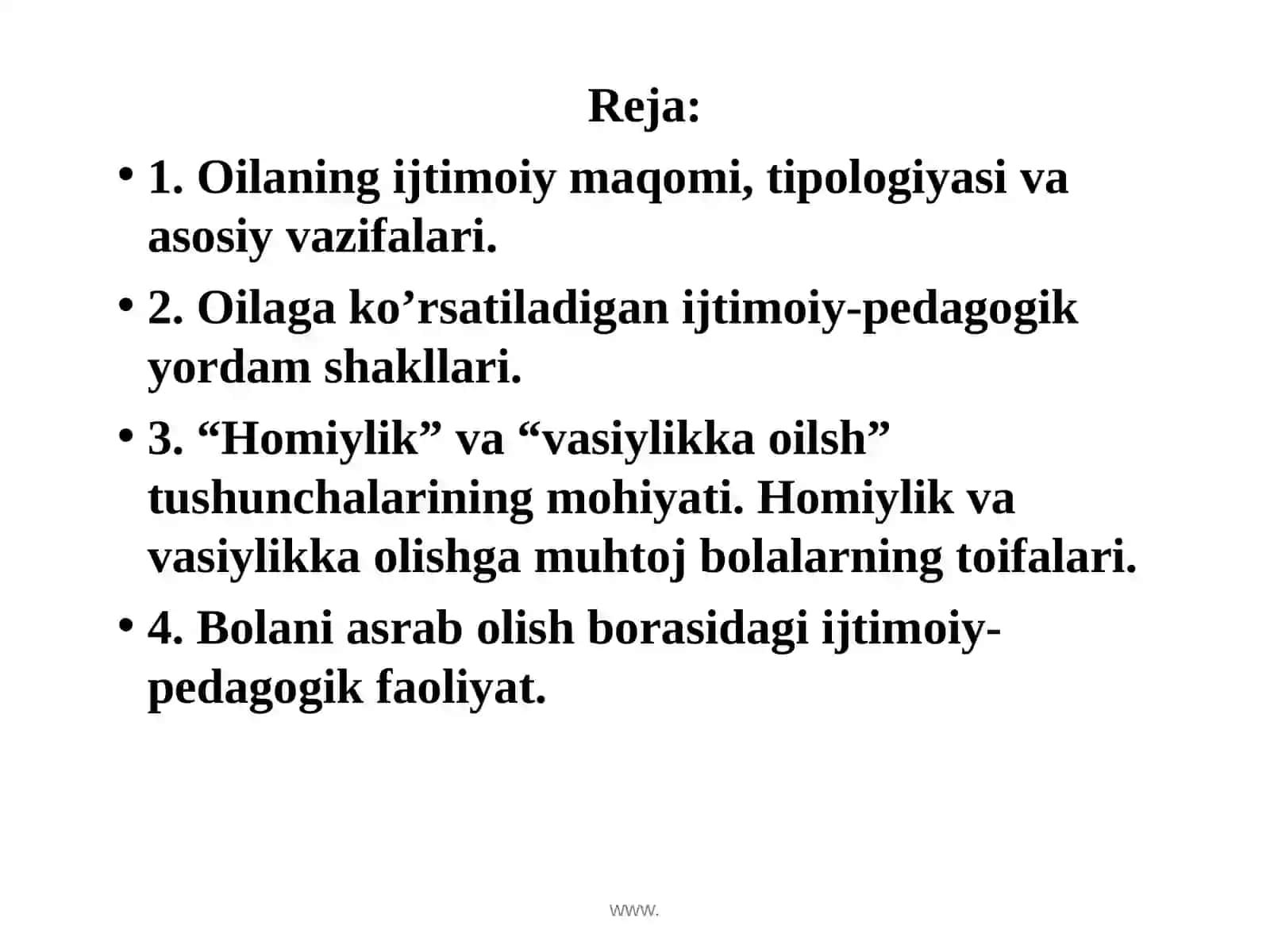 Oil bilan olib boriladigan ijtimoiy-pedagogik faoliyat 3