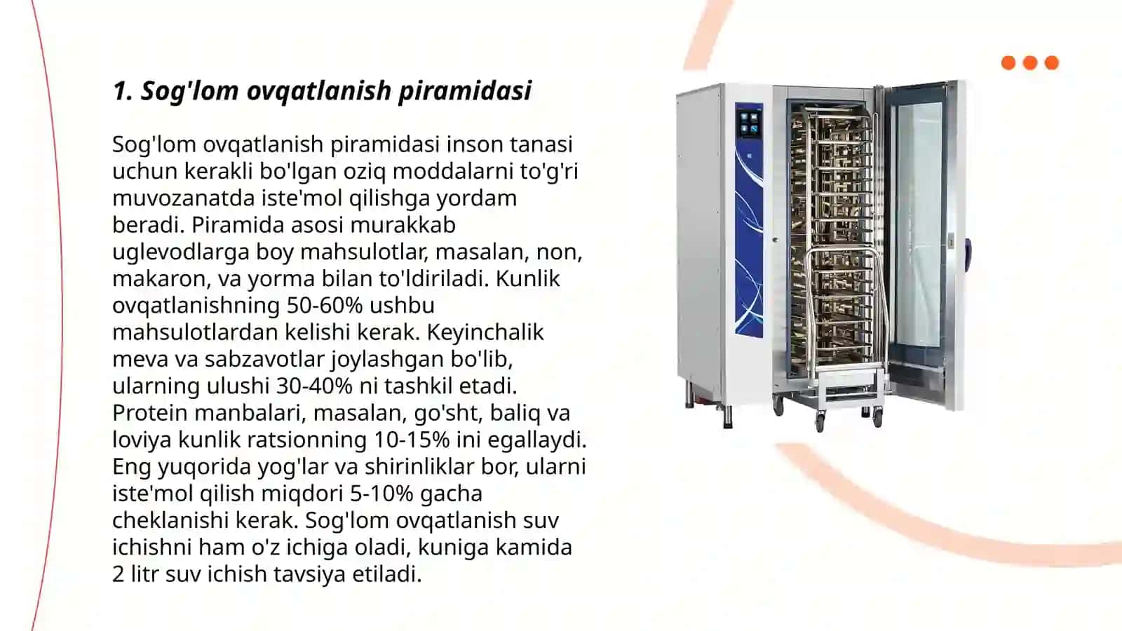 Sog'lom ovqatlanish piramidasi 3