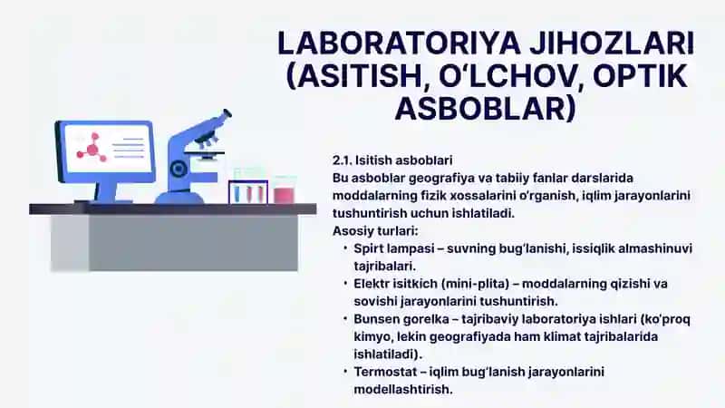 LABORATORIYA JIHOZ (ISITISH, O‘LCHOV, OPTIK ASBOB)LARI 3