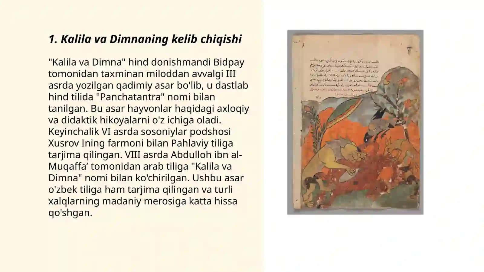 Kalila va Dimna rivoyatlari 3