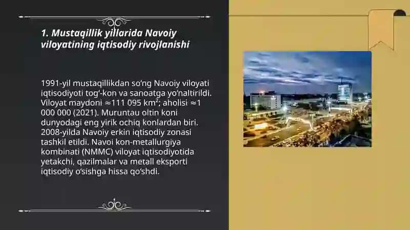Mustaqillik yillarida Navoiy viloyati 3