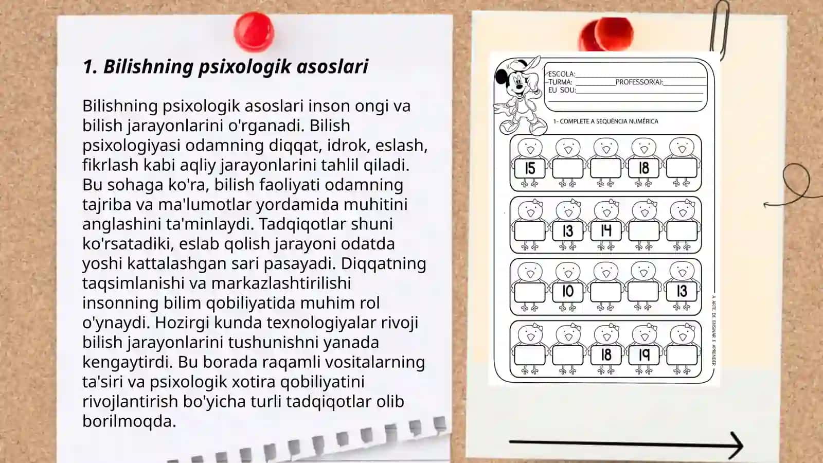 Bilishning psixologik asoslari 3