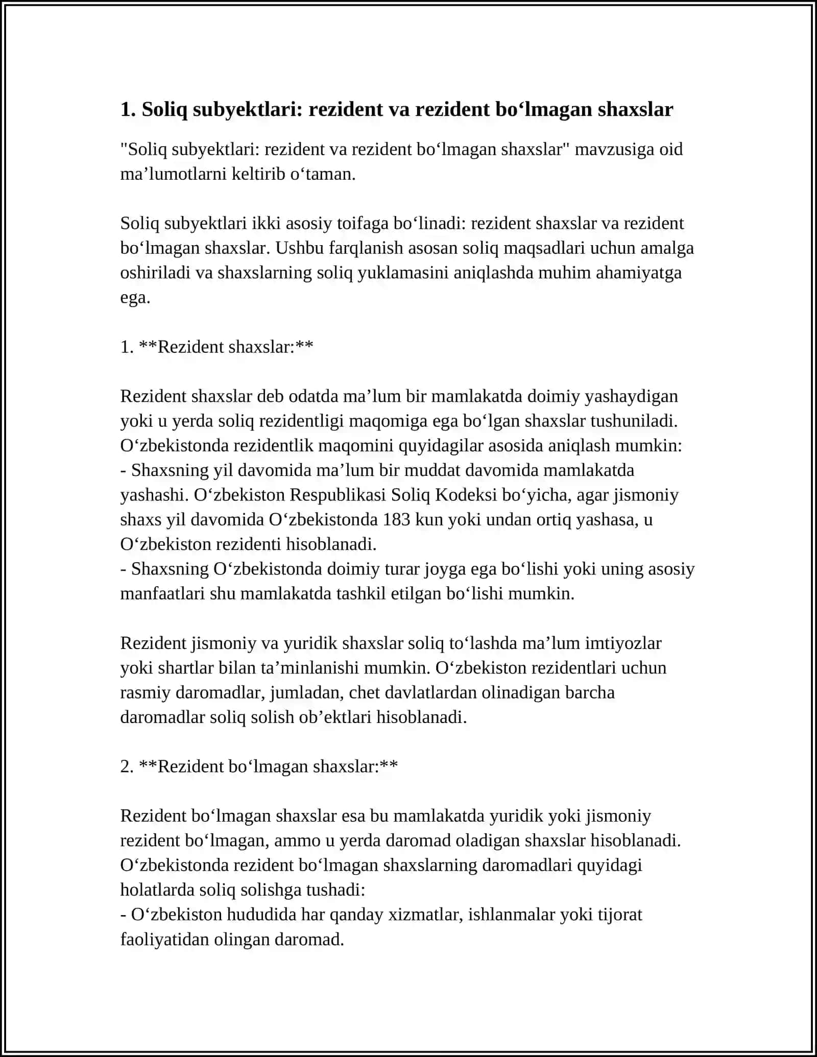 XALQARO SOLIQ SOLISHNING ASOSIY KATEGORIYASI VA PRINSIPI 3