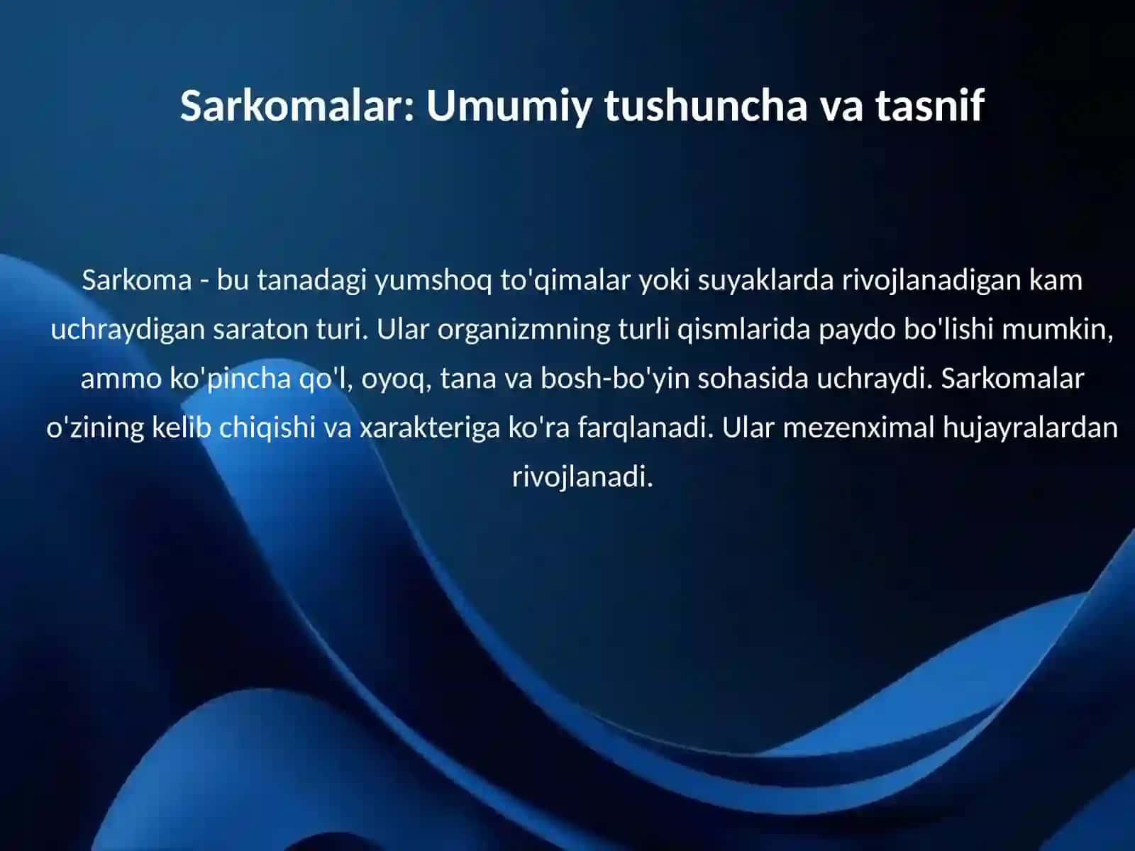 Yumshoq to'qima va suyak sarkomasi 3