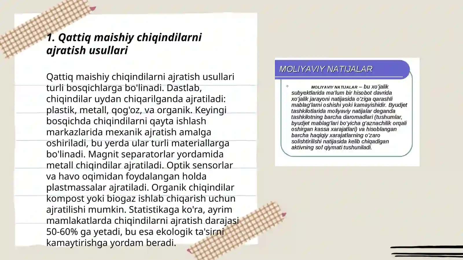 Qattiq maishiy chiqindilarni ajratish usullari 3