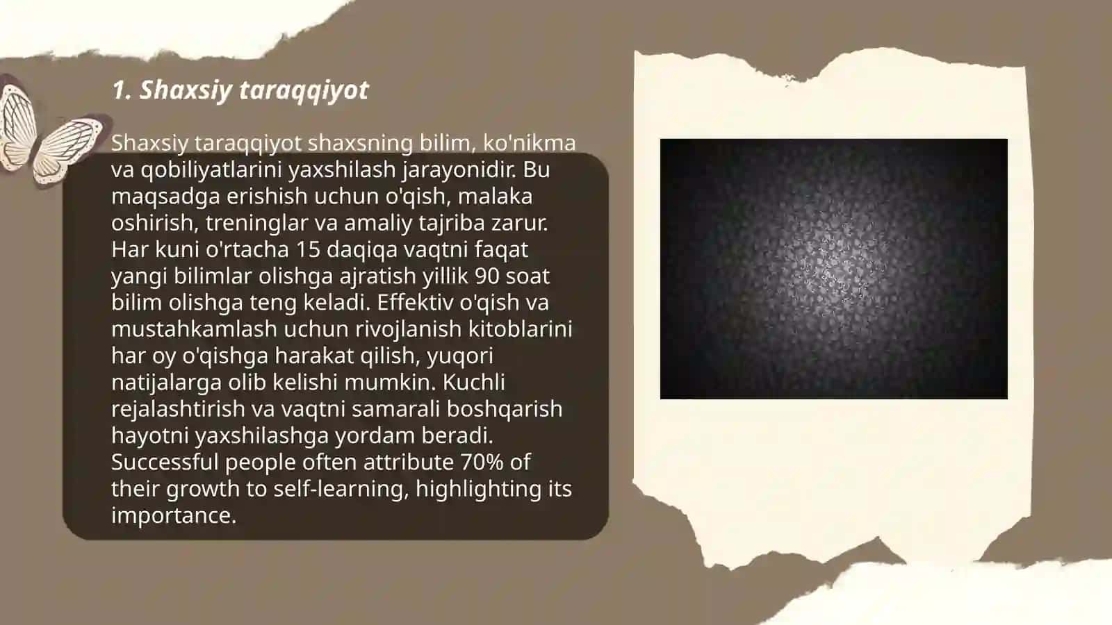 Shaxsiy taraqqiyot 3