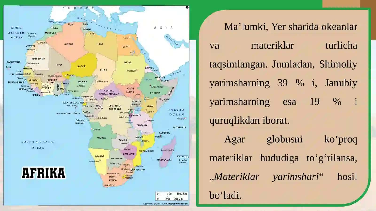 Afrika materigining geografik o‘rni va o‘rganilish tarixi 3
