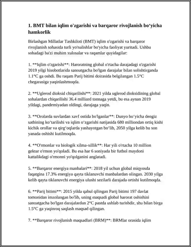 BMT VA XALQARO TASHKILOTLAR BILAN HAMKORLIK 3