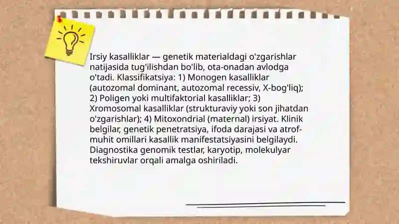 Irsiy kasalliklar 3