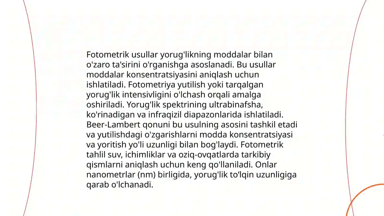 Fotometrik usullarning tibbiyotda qoʻllanilishi 3