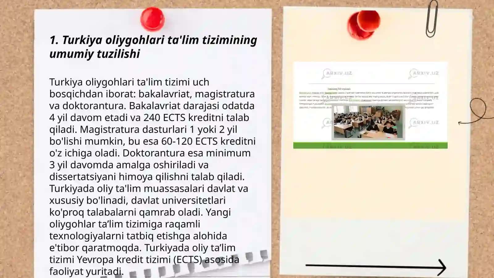 Turkiya oliygohlari ta'lim tizimi 3