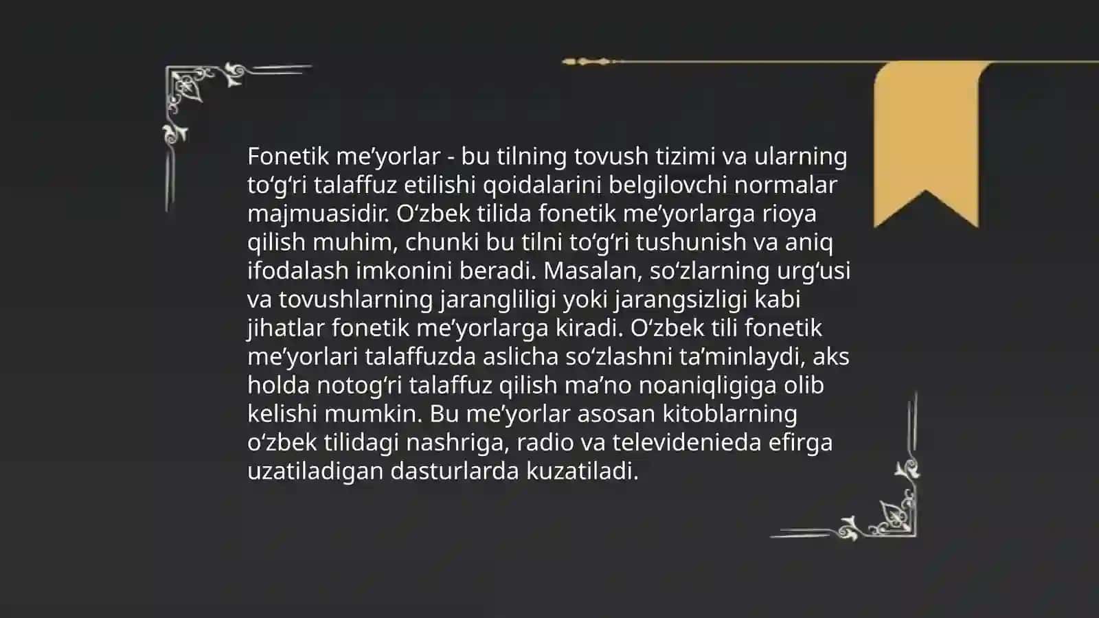 O’zbek adabiy tili me’yorlari 3