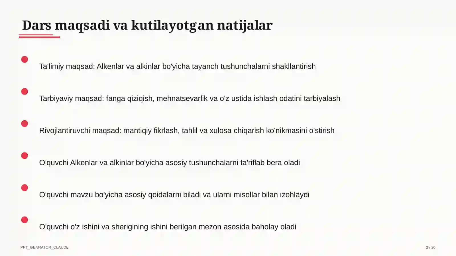 Alkenlar va alkinlar (10-sinf) 3