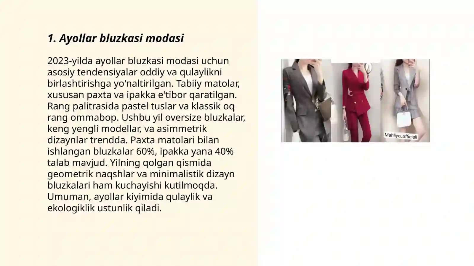 Ayollar bluzkasi va yupka 3