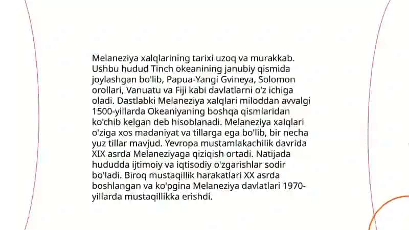 Meloneziya va Yangi Gvineya Xalqlari 3
