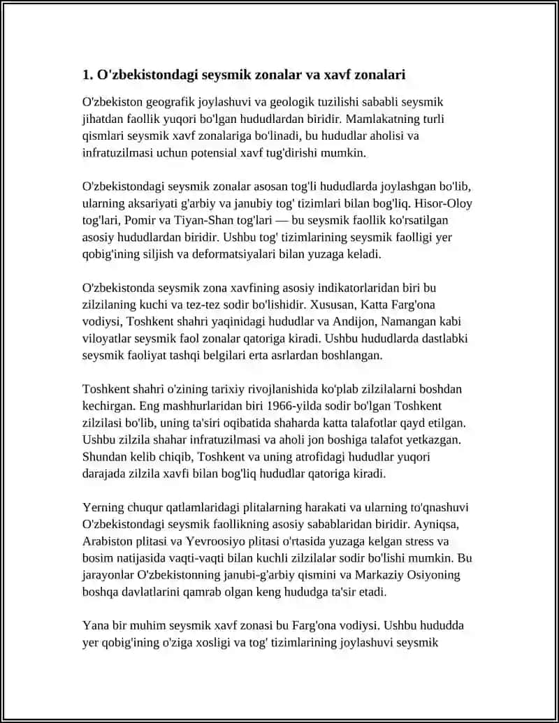 O'ZBEKISTONDAGI ZILZILALAR 3